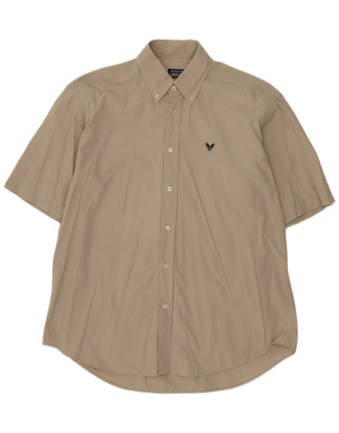 Camisa masculina de manga curta Avirex grande bege