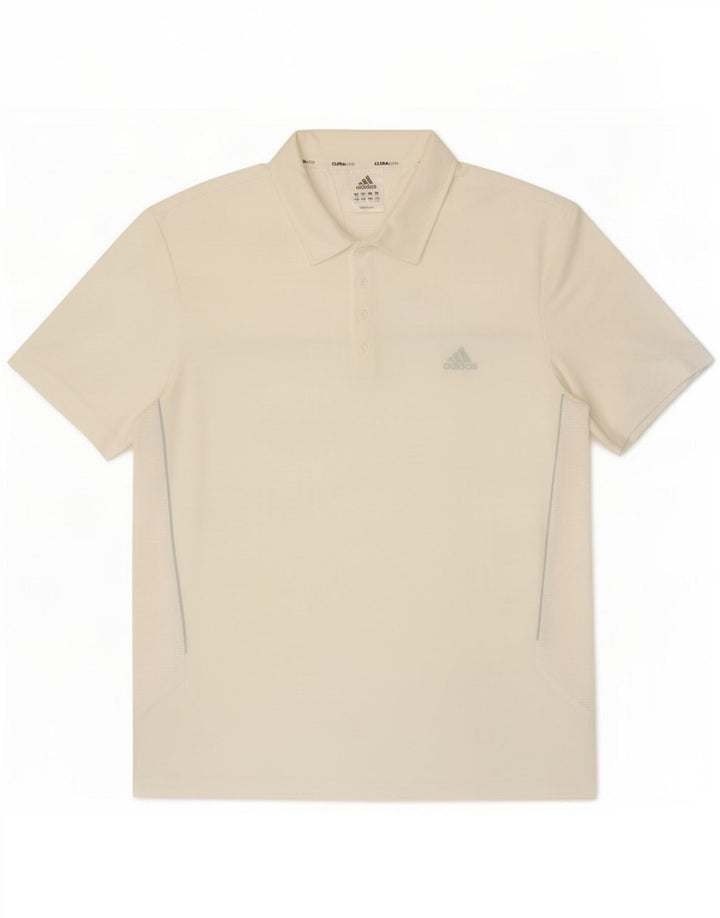Adidas Mens Climalite Polo Shirt 2XL Branco Poliéster