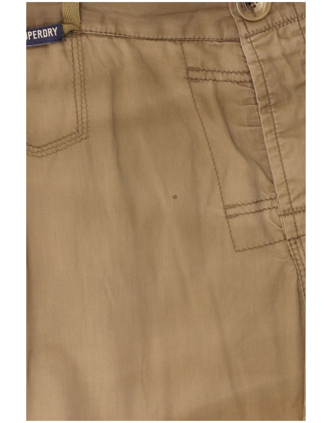 Superdry Mens Chino Shorts Médio W32 Algodão Bege