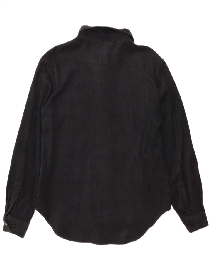 Camisa feminina Armani Jeans UK 14 grande preta