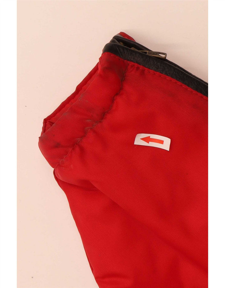 Jaqueta bomber masculina vintage UK 42 XL poliamida colorblock vermelha