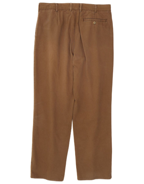 Calça Chino Masculina Vintage W36 L31 Algodão Bege