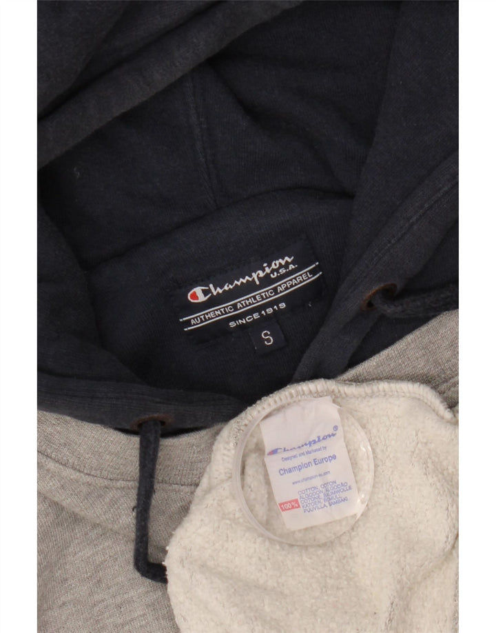 Champion masculino Alabama gráfico moletom com capuz pequeno cinza colorido bloco de algodão