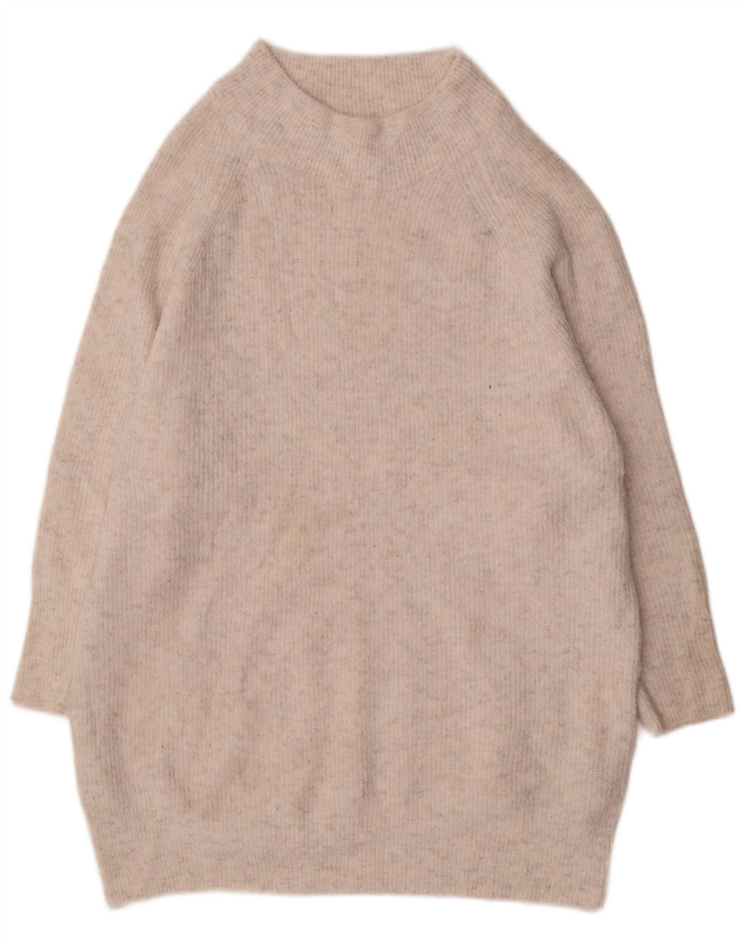 Vestido jumper feminino Topshop UK 10 pequeno poliéster branco