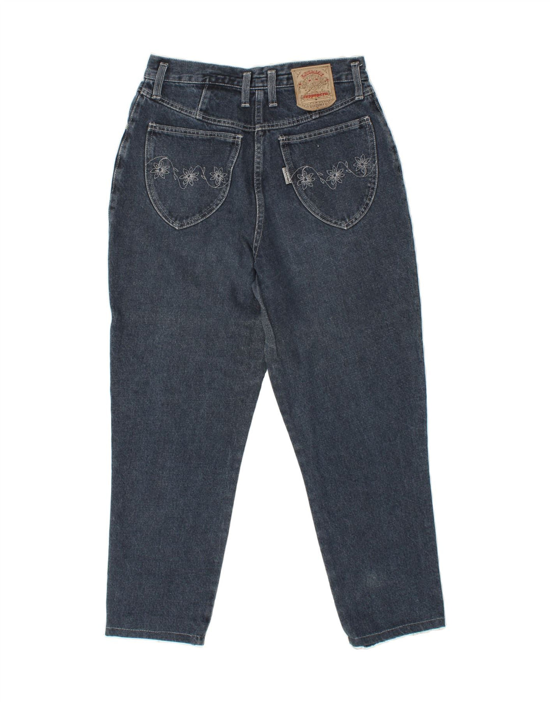 CAPPOPERA Womens Tapered Jeans W28 L26 Navy Blue Cotton Vintage Cappopera and Second-Hand Cappopera from Messina Hembry 