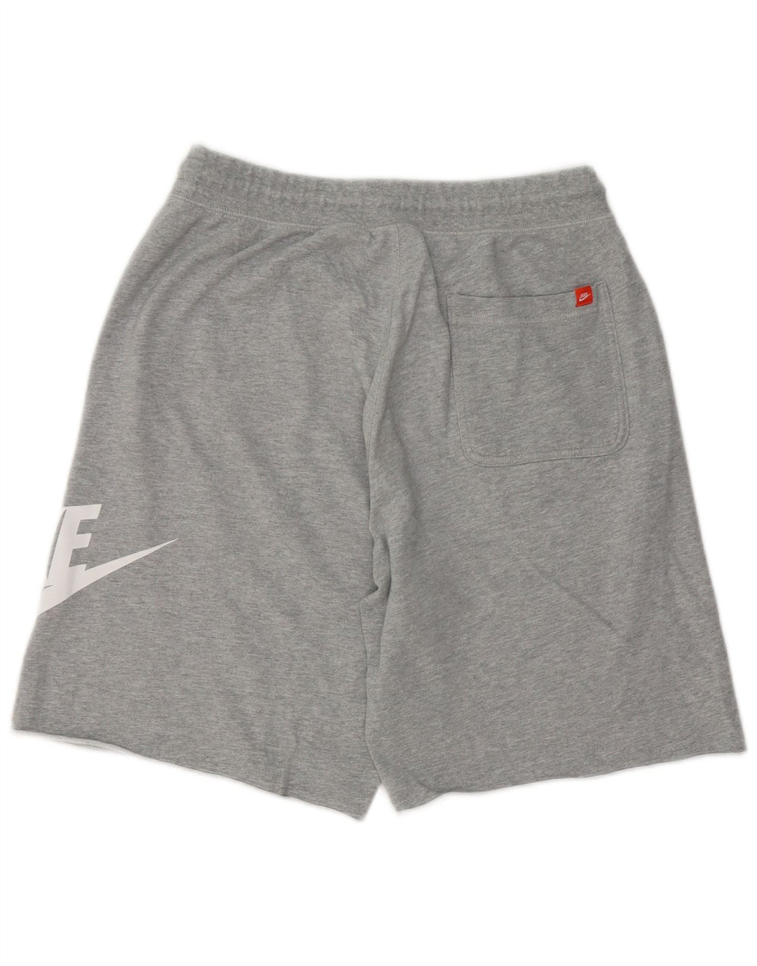 Shorts esportivos gráficos masculinos Nike médio cinza algodão manchado