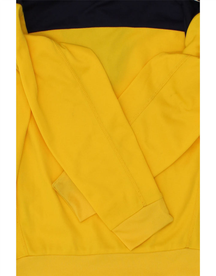 KAPPA Boys Graphic Zip Neck Sweatshirt Jumper 11-12 Years Yellow Vintage Kappa and Second-Hand Kappa from Messina Hembry 