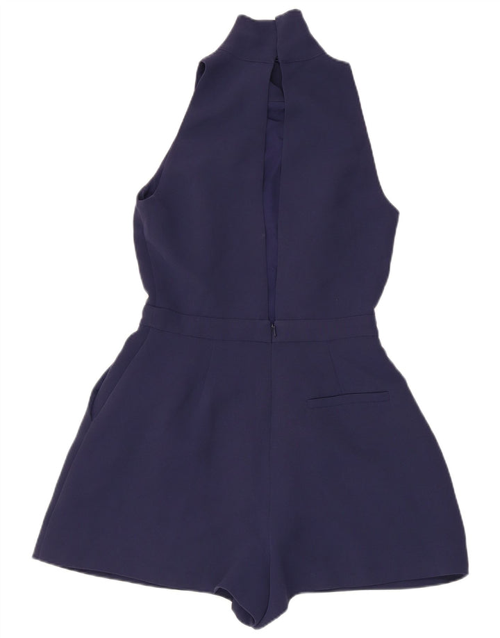 Macacão feminino Reiss sem mangas UK 8 pequeno poliéster azul marinho