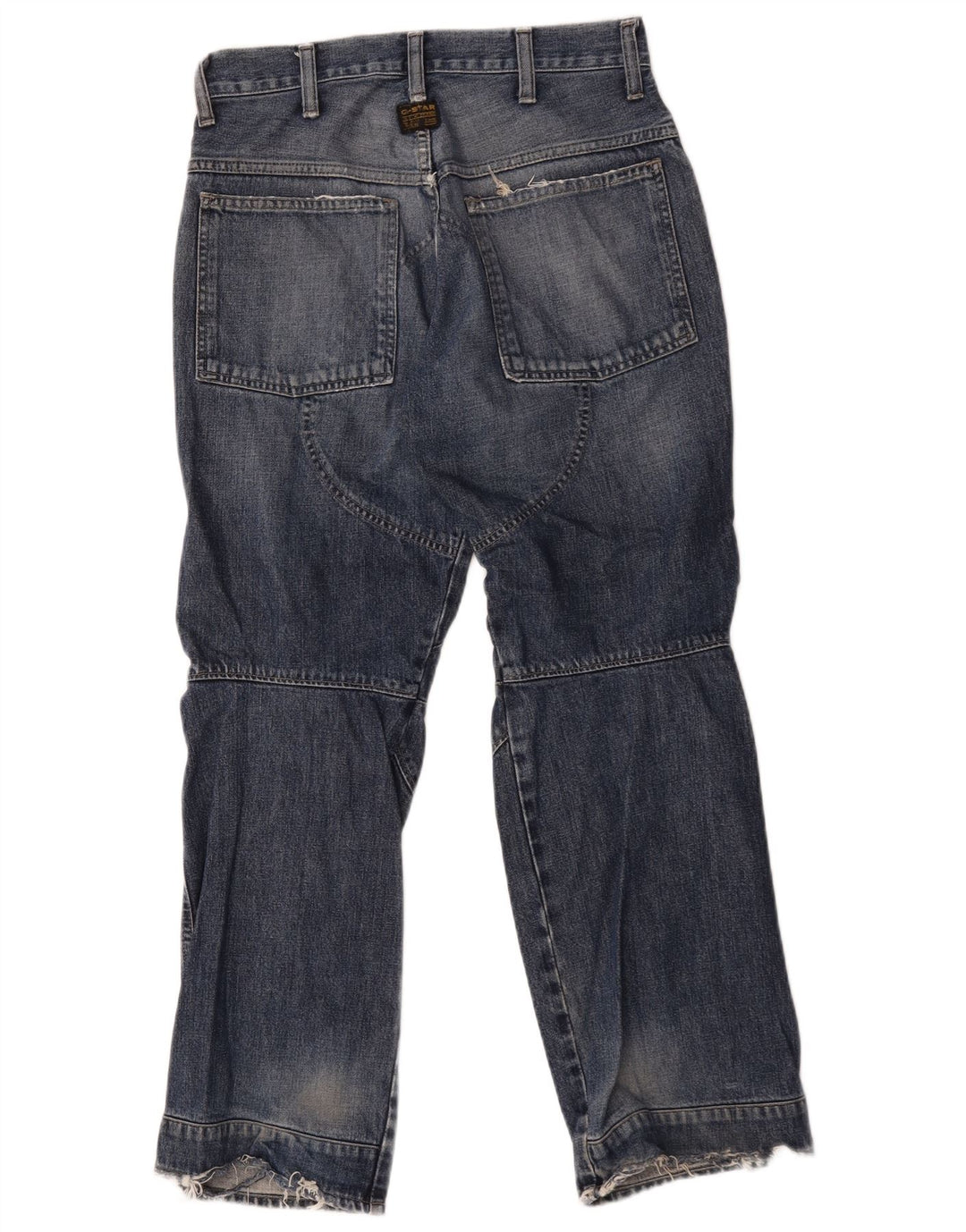 Jeans retos masculinos G-Star W30 L30 algodão azul