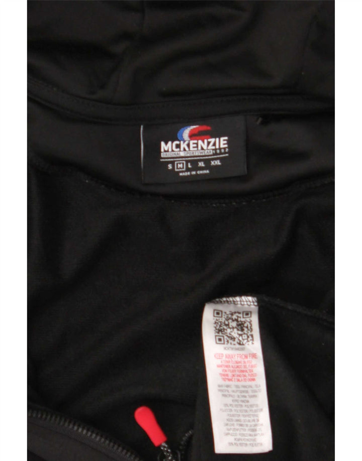 Mckenzie Suéter masculino com capuz e zíper Poliéster preto médio