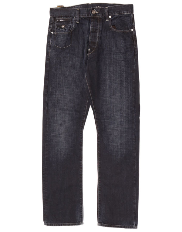 G-Star Masculino Morris Tapered Jeans W30 L32 Azul Marinho Algodão