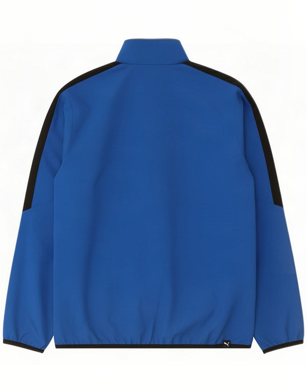 Puma Boys Graphic Tracksuit Top Jacket 11-12 Years Blue Colourblock