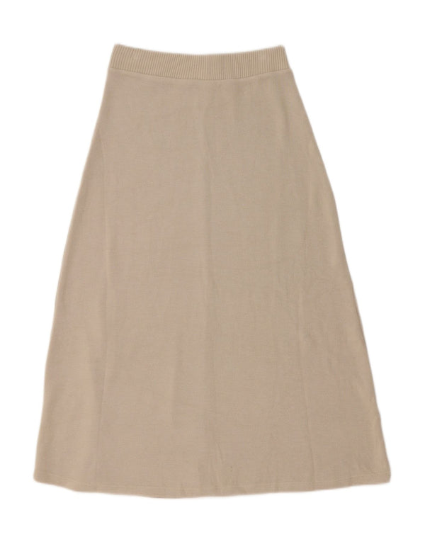 Saia midi feminina Zara pequena W26 bege