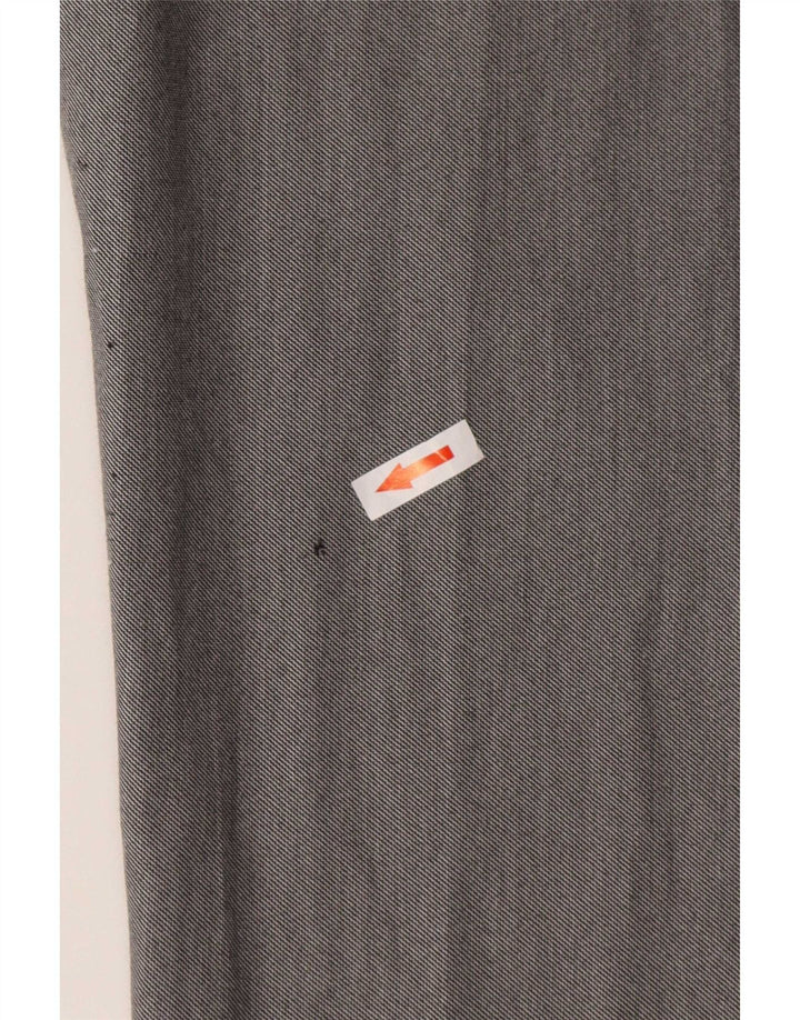 Zara Mens Slim Chino Calças EU 38 Médio W30 L33 Poliéster Cinza
