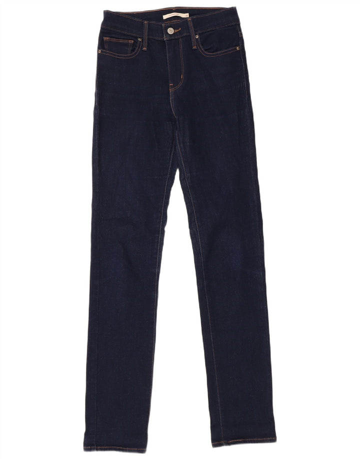 Calça jeans feminina Levi's Slimming Slim W26 L32 azul marinho algodão