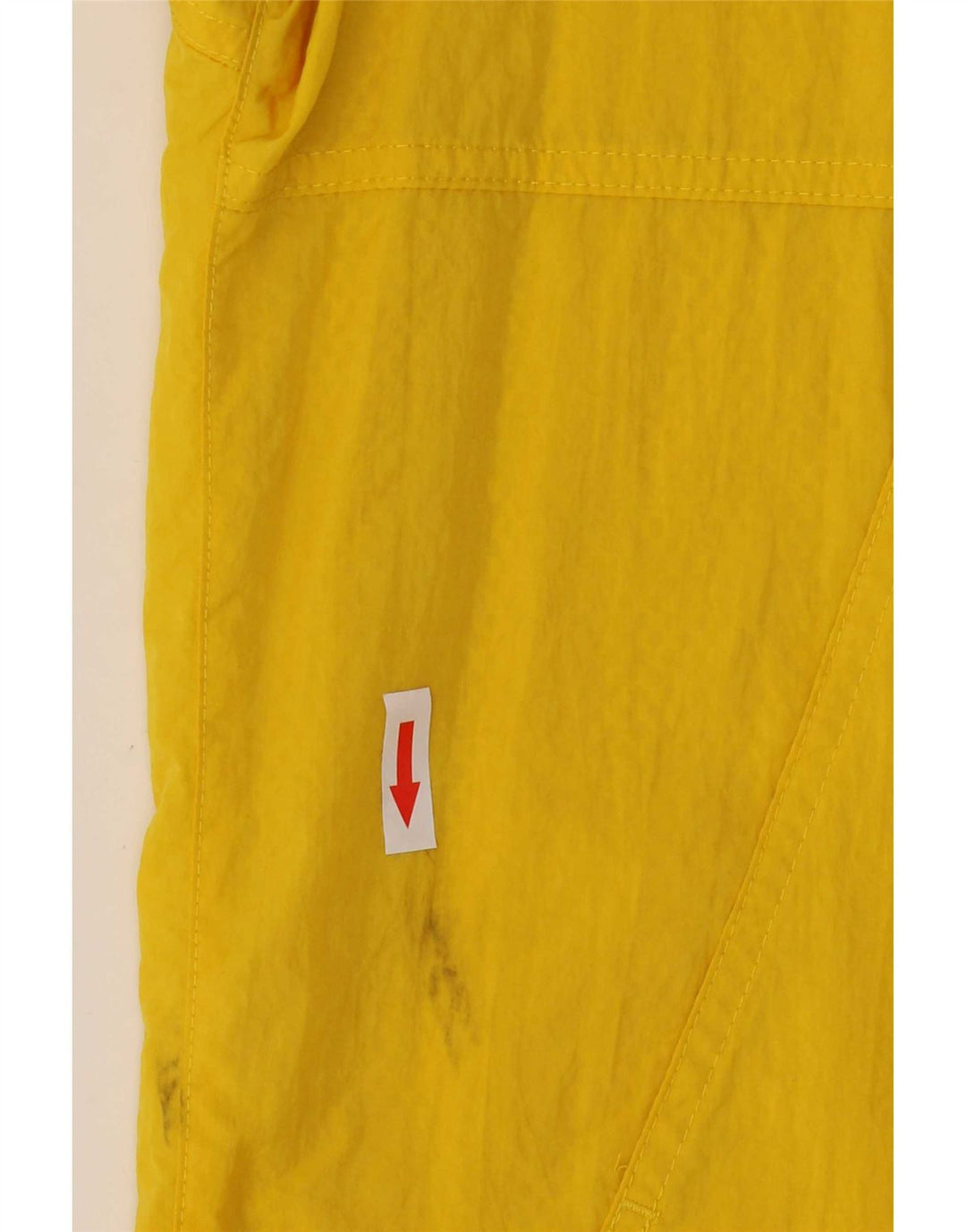 Adidas masculino pulôver com capuz jaqueta de chuva Reino Unido 36 pequeno amarelo nylon
