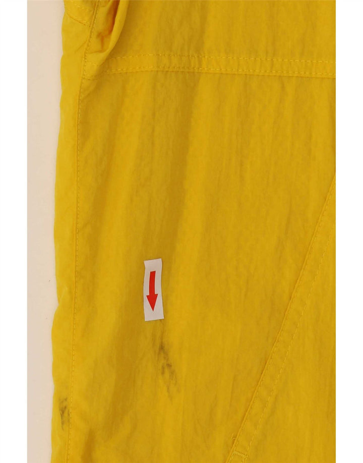 Adidas masculino pulôver com capuz jaqueta de chuva Reino Unido 36 pequeno amarelo nylon