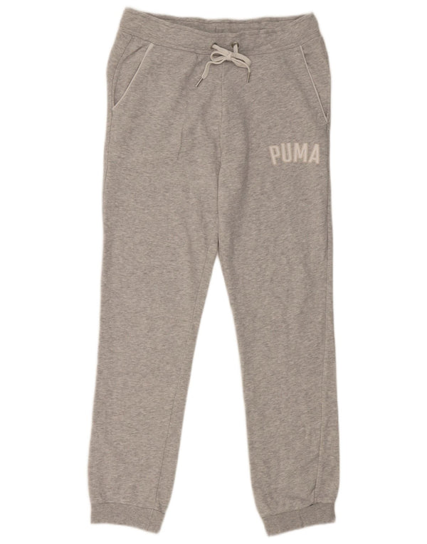 Calça esportiva feminina Puma Graphic Joggers UK 12 algodão cinza médio