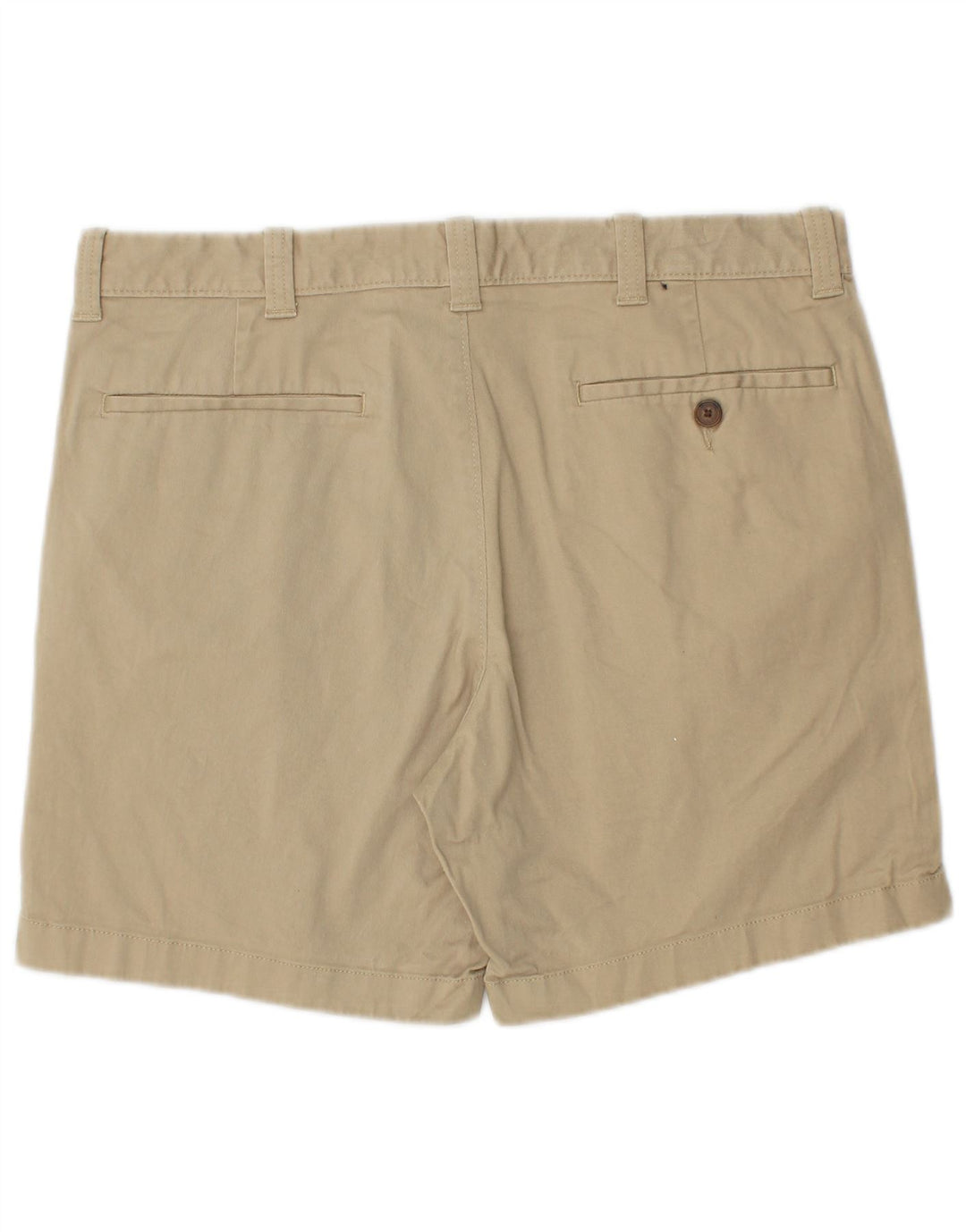 J. CREW Mens Chino Shorts W32 Algodão Bege Médio