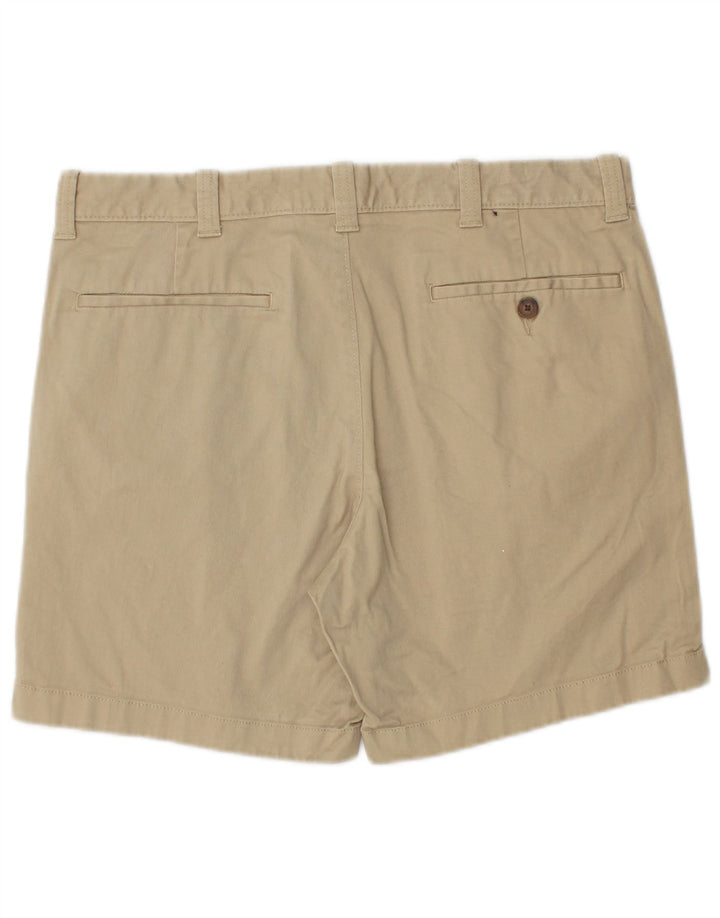 J. CREW Mens Chino Shorts W32 Algodão Bege Médio