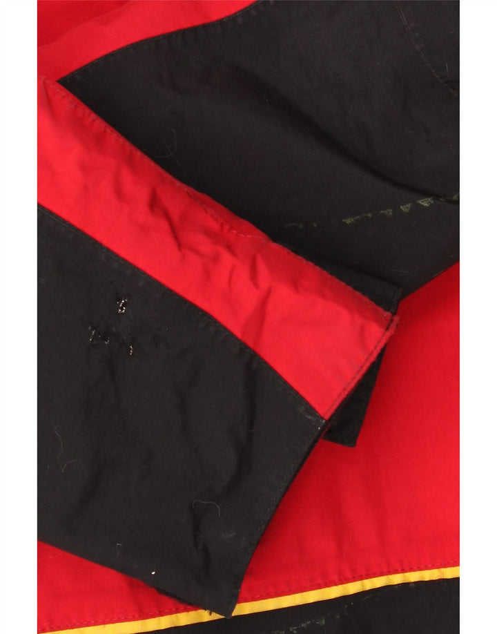 Jaqueta de chuva com capuz gráfico JACK WOLFSKIN para meninos 11-12 anos vermelho bloco colorido