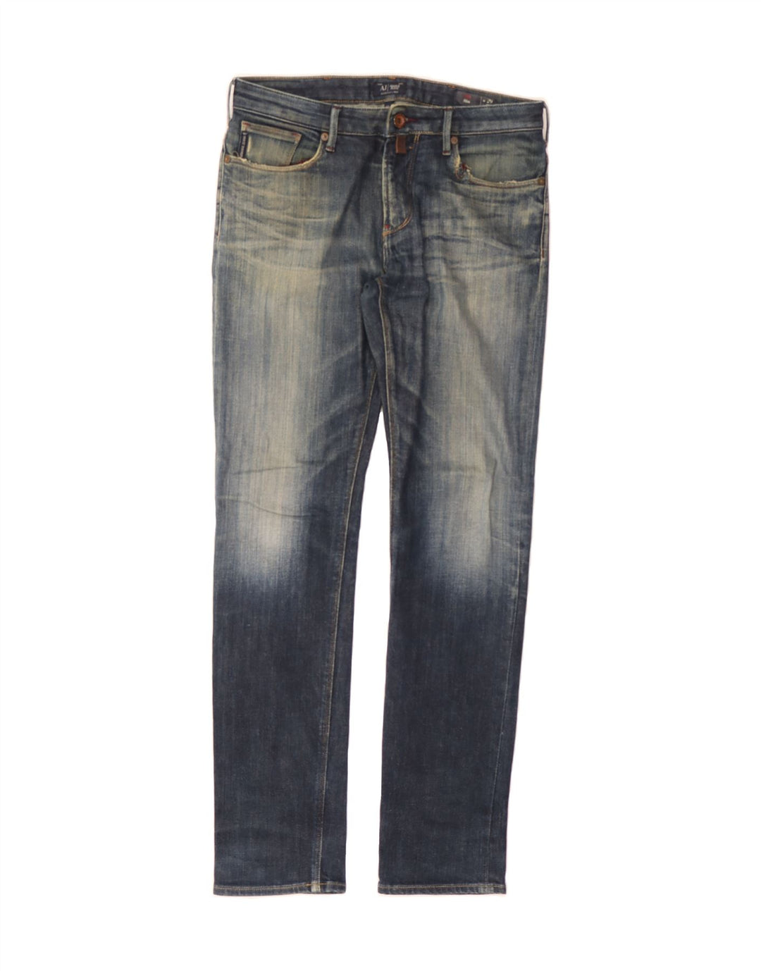 ARMANI Mens Slim Jeans W29 L32 Blue Cotton Vintage Armani and Second-Hand Armani from Messina Hembry 