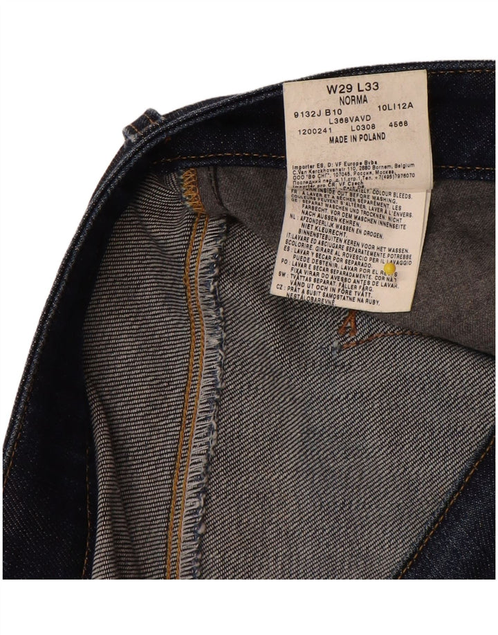 Lee Womens Norma Slim Jeans W29 L26 Azul Marinho Algodão