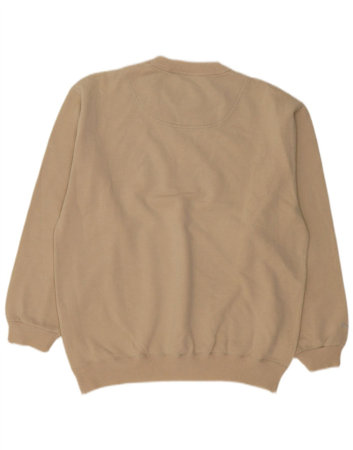 PUMA Mens Graphic Moletom Jumper Pequeno Bege