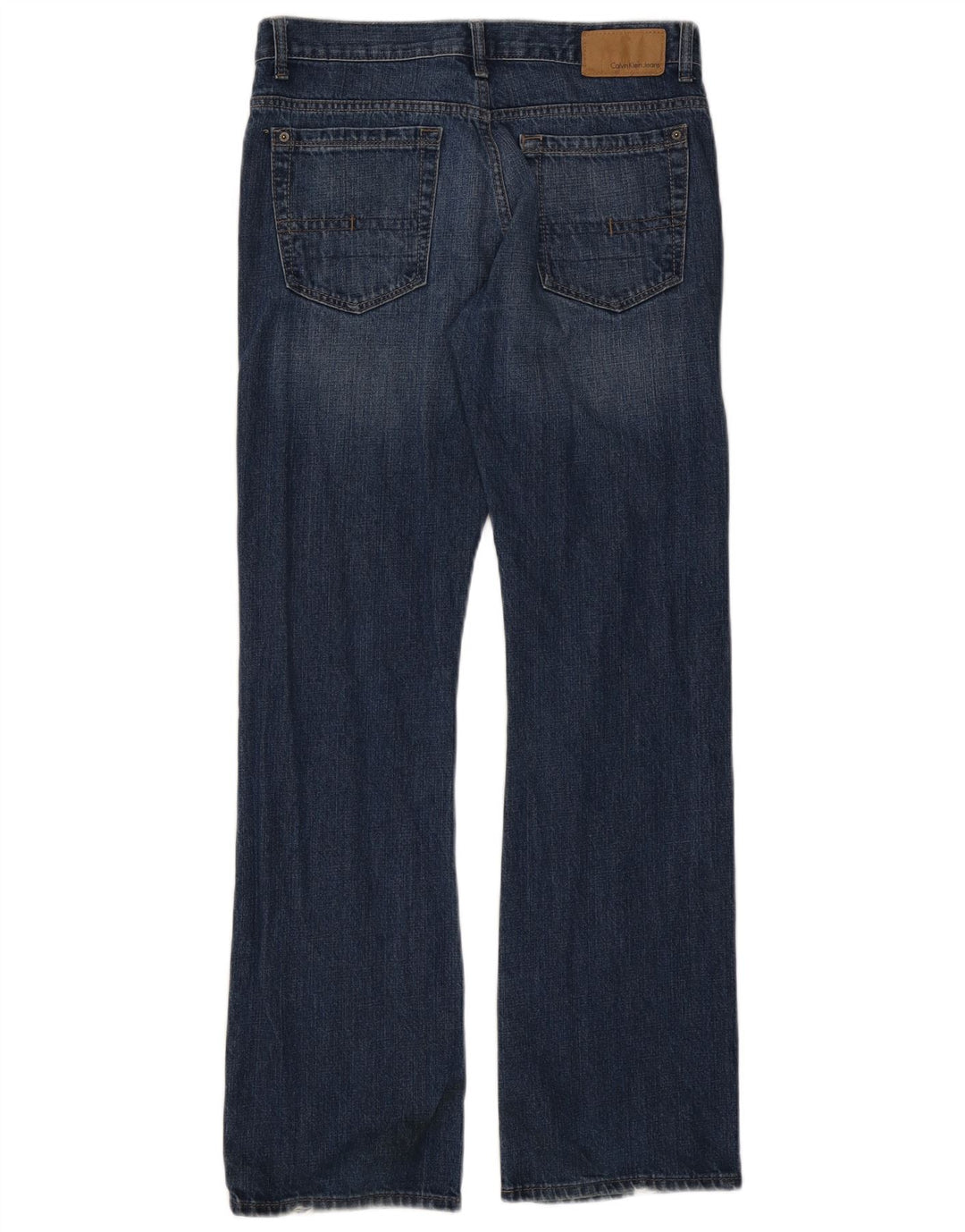 Calvin Klein Masculino Bootcut Jeans W31 L32 Azul Algodão