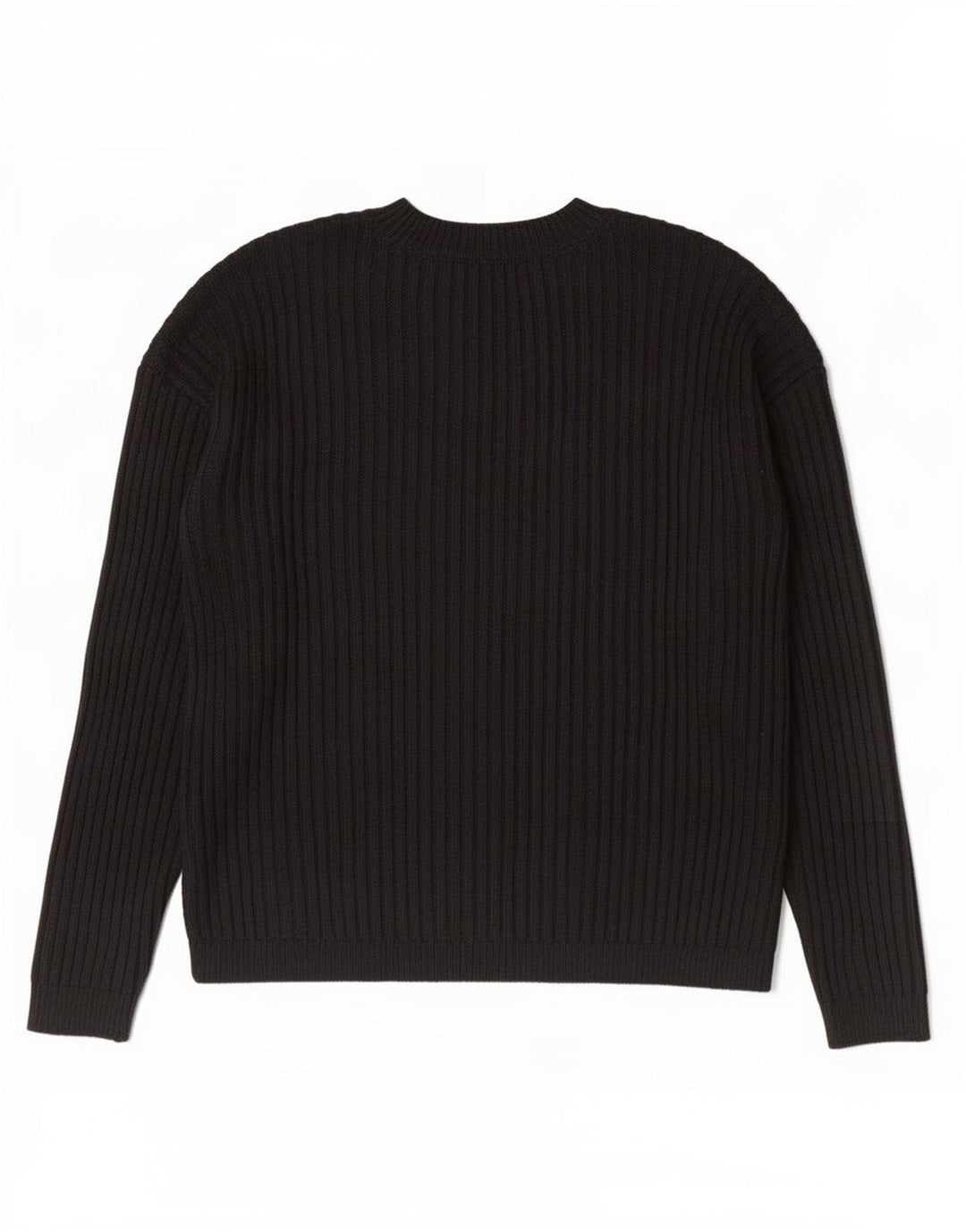 Suéter feminino Marks & Spencer com gola redonda Reino Unido 14 médio preto