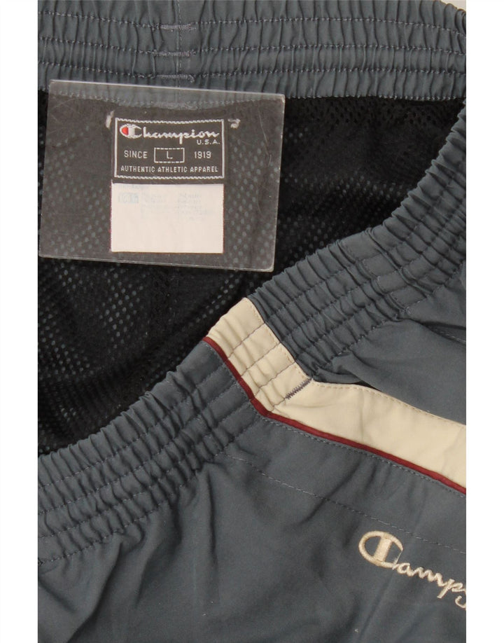 Calça de treino masculina Champion grande cinza poliéster