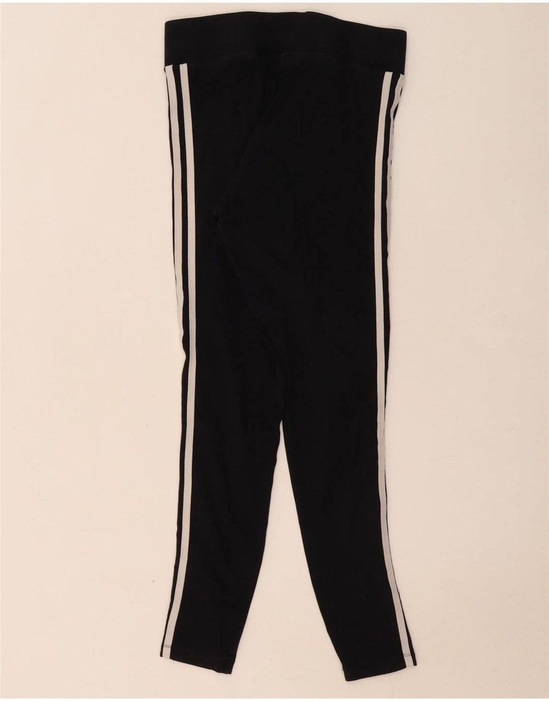 Leggings Adidas Femininas UK 10 Pequenas Algodão Preto