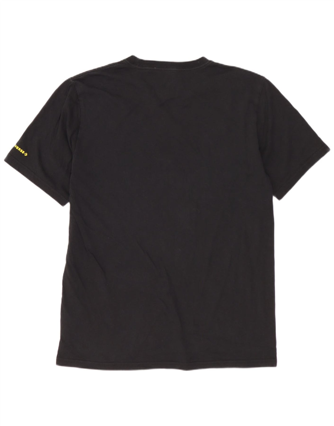 Camiseta gráfica masculina CONVERSE Top médio de algodão floral preto