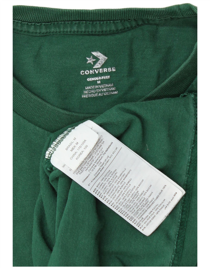 Camiseta masculina Converse Top médio algodão verde