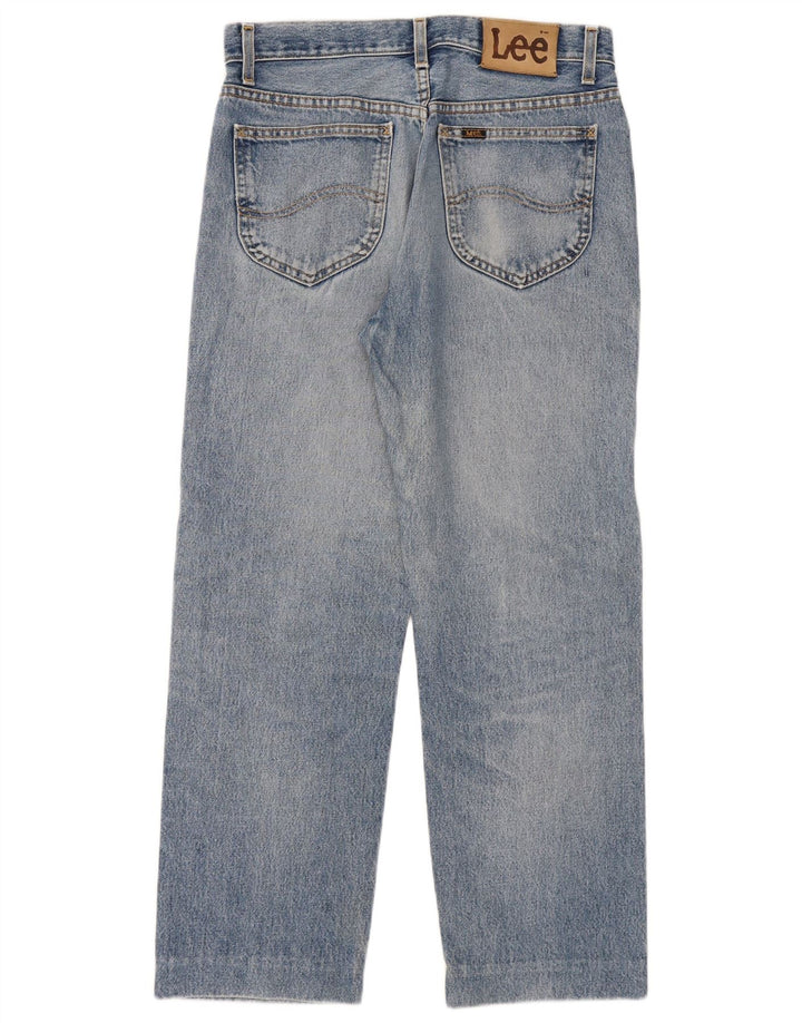 Lee Womens Chicago Straight Jeans W32 L29 Azul Algodão