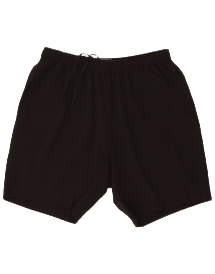 Shorts esportivos femininos do armazém da montanha poliéster preto grande Reino Unido 14