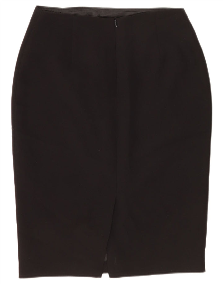 Saia lápis feminina Hobbs UK 10 pequena W28 poliéster preto