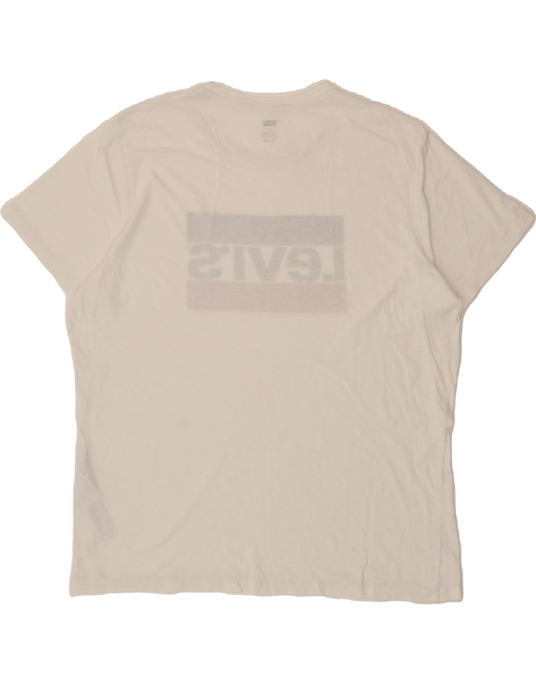 LEVI'S Mens Graphic T-Shirt Top XL White Cotton Vintage Levi's and Second-Hand Levi's from Messina Hembry 
