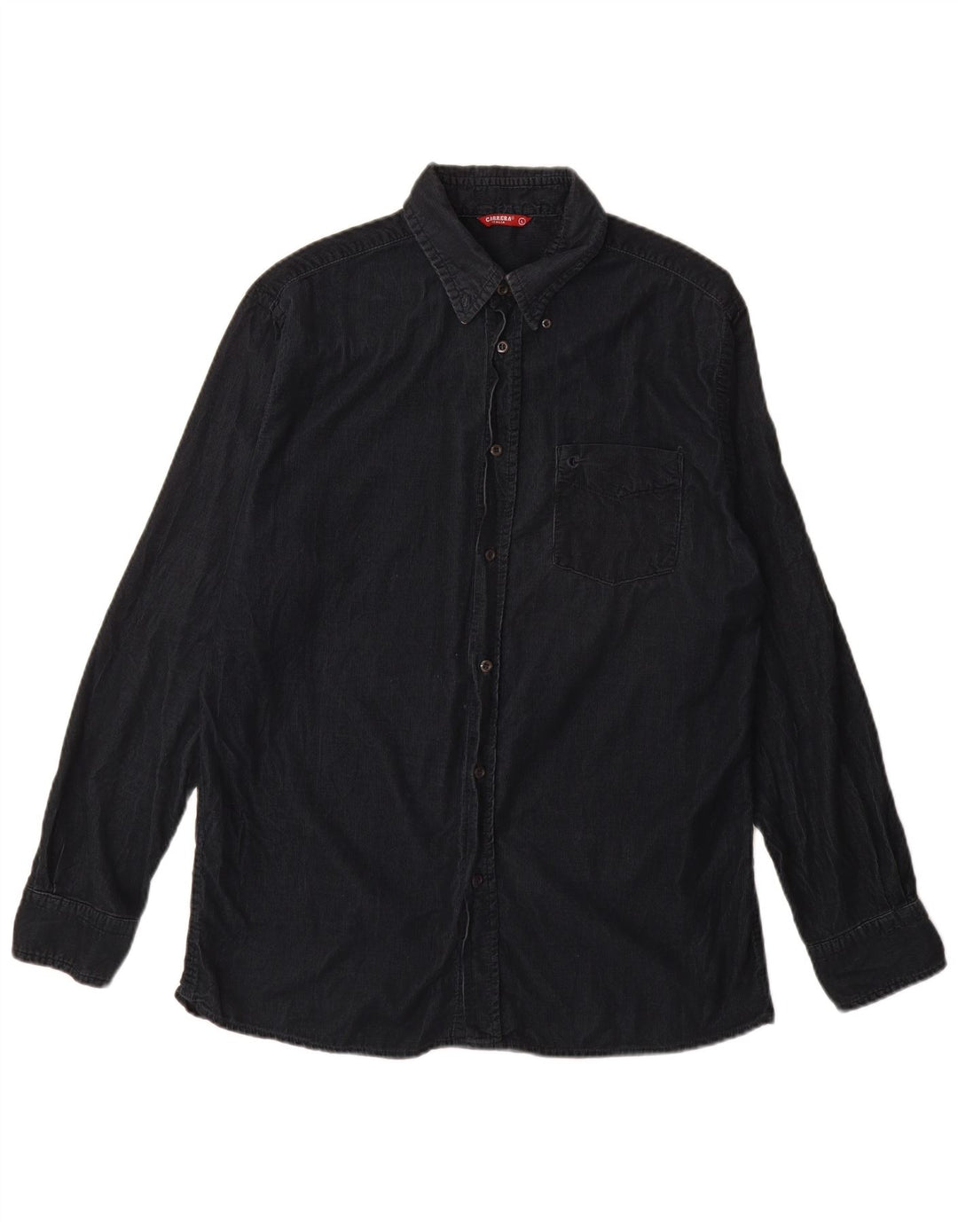Camisa masculina de veludo Carrera grande algodão azul marinho