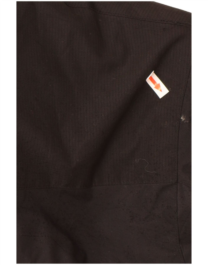 Jaqueta Parka masculina vintage com capuz UK 38 nylon preto médio