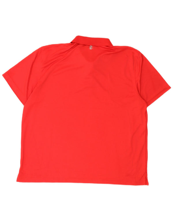 Camisa polo masculina IZOD 2XL poliéster vermelho