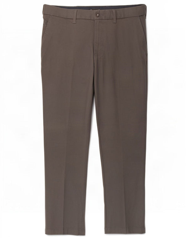 Calça chino masculina Marks & Spencer Blue Harbor cônica W36 L29 cinza