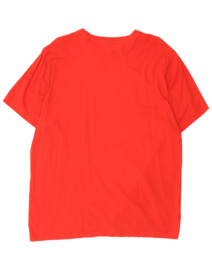 Camiseta gráfica masculina Reebok Top XL algodão vermelho