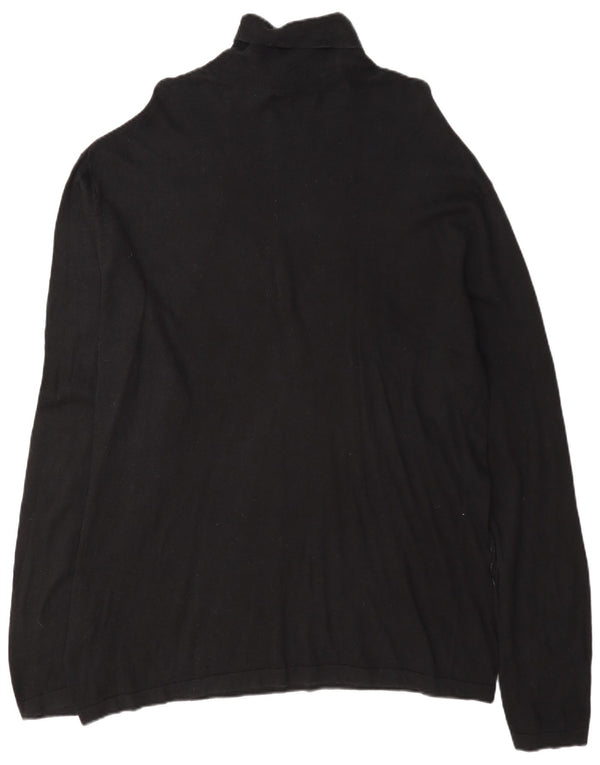 Suéter masculino Nautica com gola redonda 2XL algodão preto