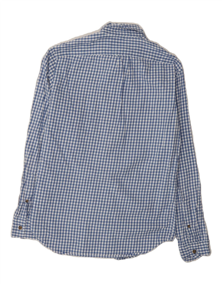 J. CREW Mens Slim Shirt Small Blue Gingham Cotton Vintage J. Crew and Second-Hand J. Crew from Messina Hembry 
