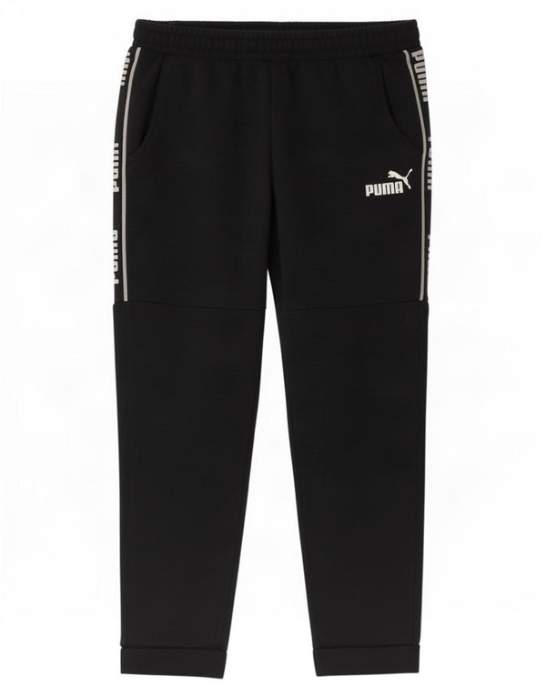 Calça de treino masculina Puma Graphic Joggers grande azul marinho
