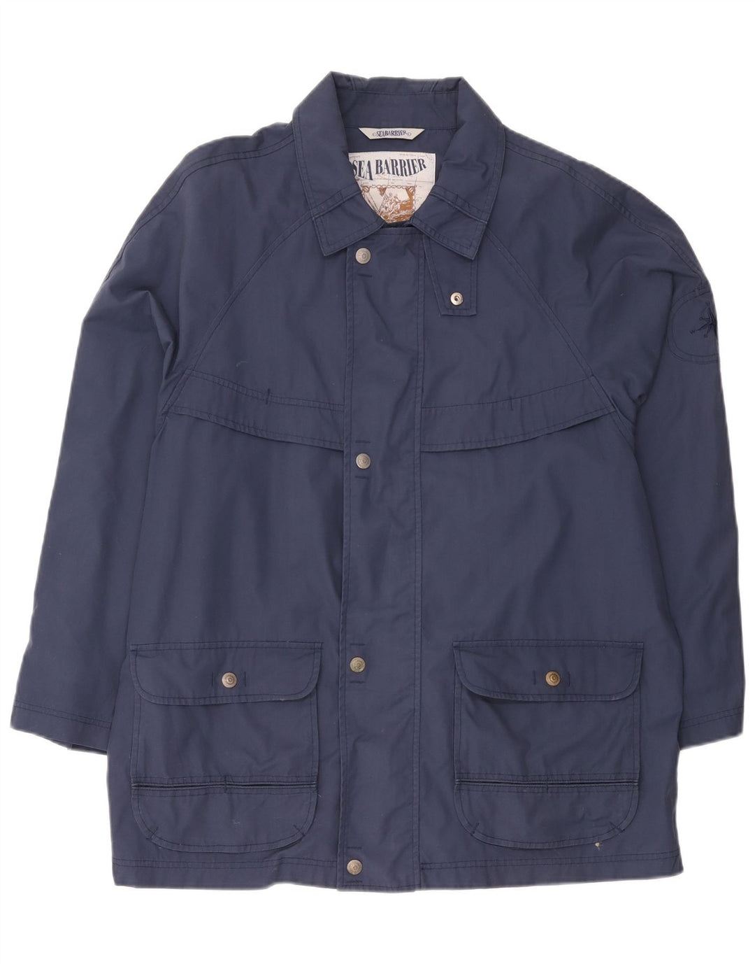 Jaqueta utilitária masculina Sea Barrier UK 40 grande azul marinho