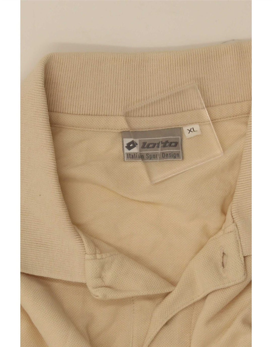 Camisa polo masculina Lotto XL bege listrada