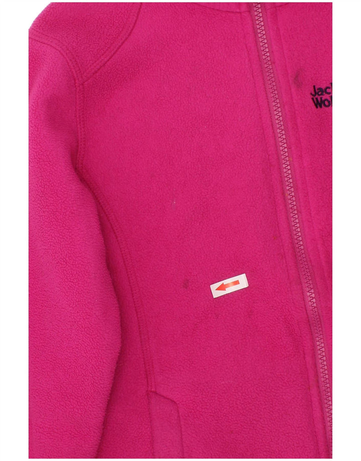 Jaqueta de lã feminina Jack Wolfskin 9-10 anos poliéster rosa
