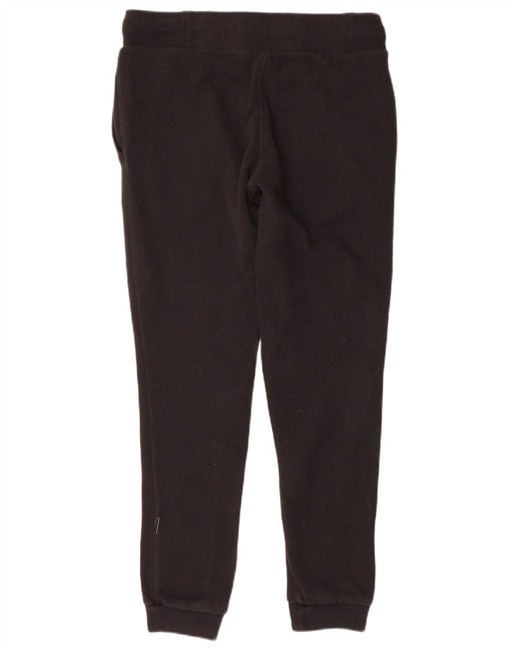 Calça esportiva feminina SUPERDRY com estampa gráfica e joggers UK 6 XS algodão preto